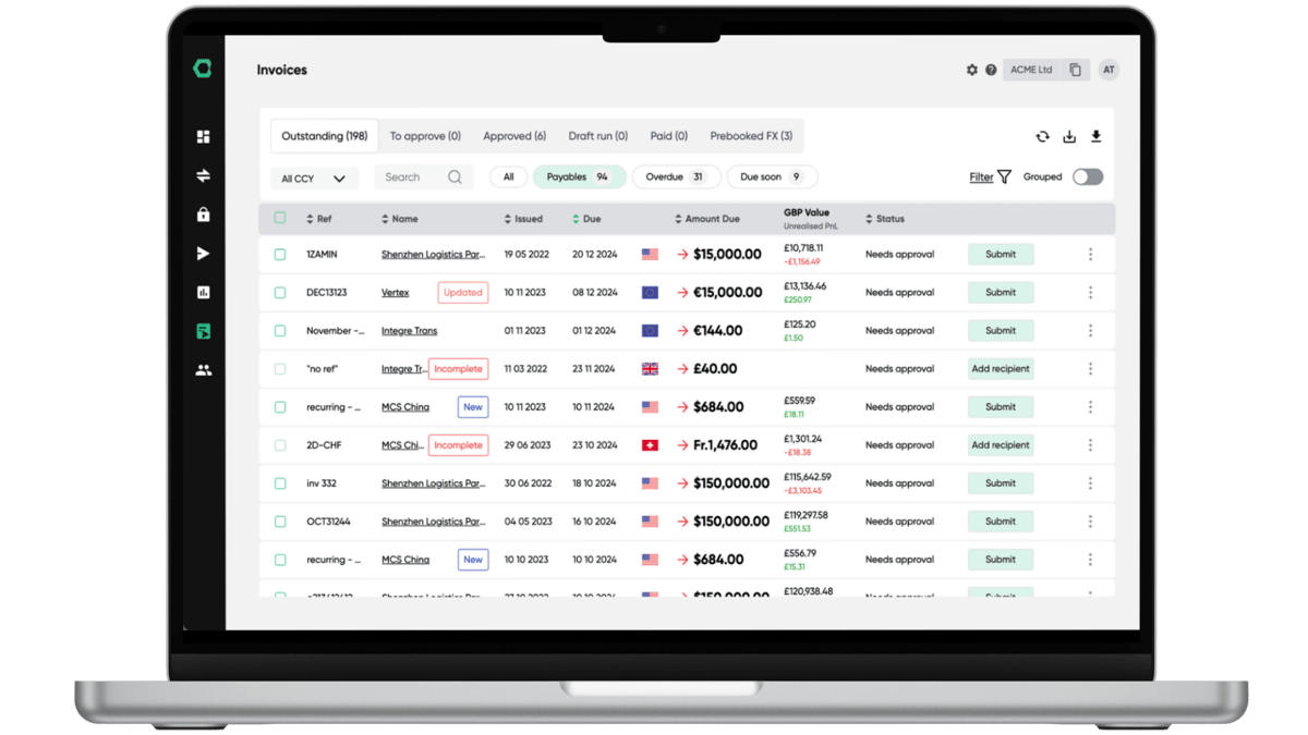HedgeFlows payment automation and AP workflows